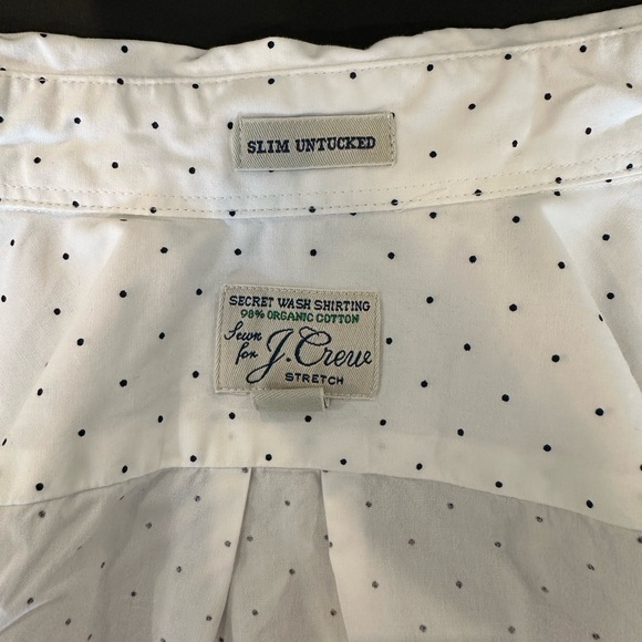 J. Crew White Shirt with Black Dots - Picture 4 of 4